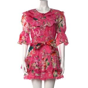 Hemant & Nandita ‘Tula’ pink short mini dress - XS